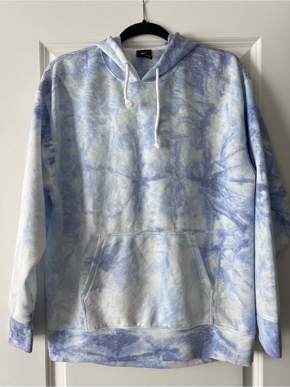 NWOT Blue and white Nike tie-dye hoodie